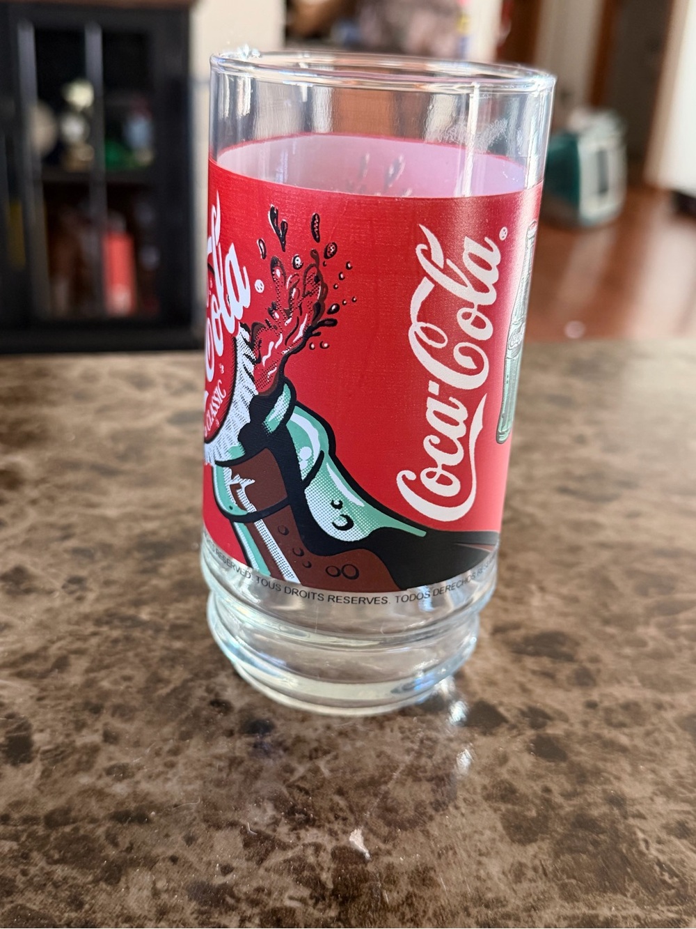 Vintage 1997 Coca-Cola glassware tumbler
